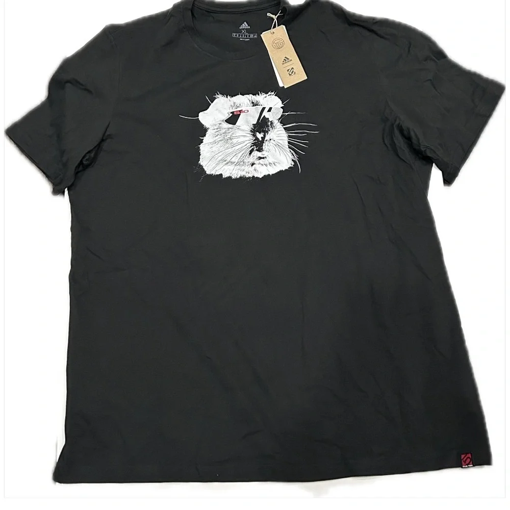 NWT Adidas Black Graphic T-Shirt - Size XL - Picture 6 of 9